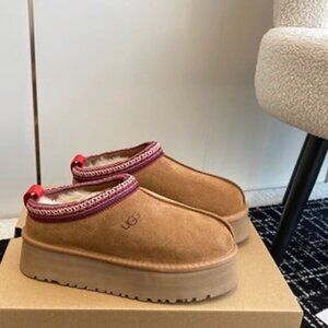 UGG TAZZ Platform Slippers Womens shoes Chestnut